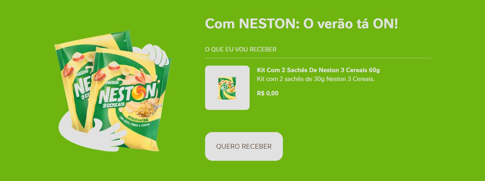 Amostras Grátis Nestlé Neston